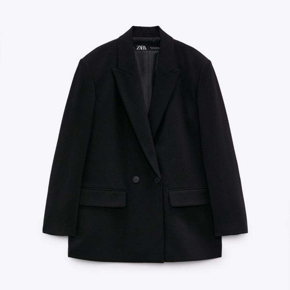 NWOT Zara Oversize Blazer Black Size M